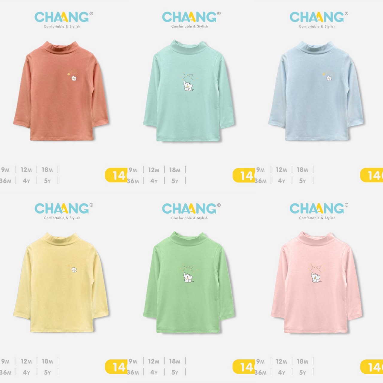 Áo cổ 3 phân/ áo giữ nhiệt chaang cho bé