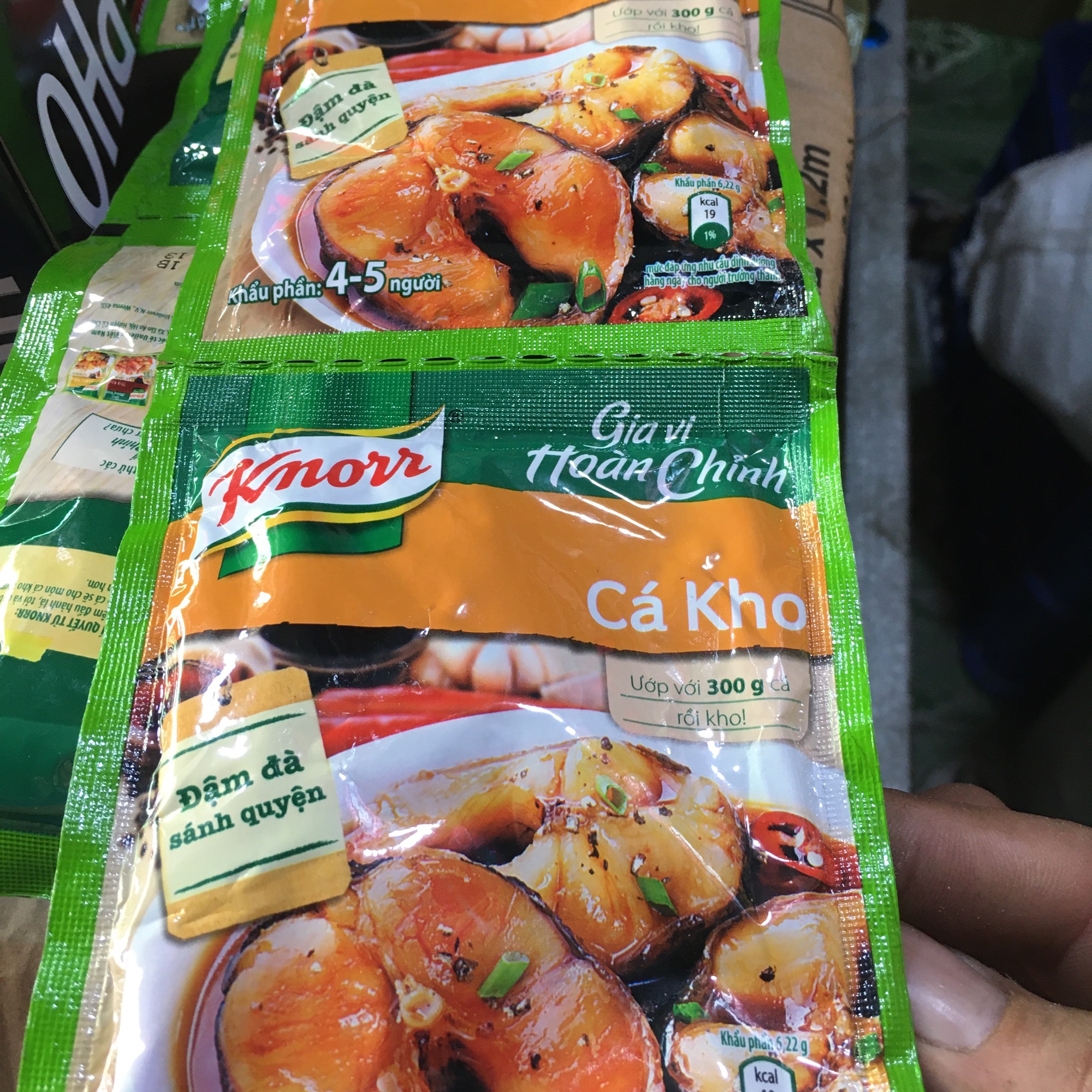 Combo 5 gói gia vị hoàn chỉnh cá kho Knorr 28g