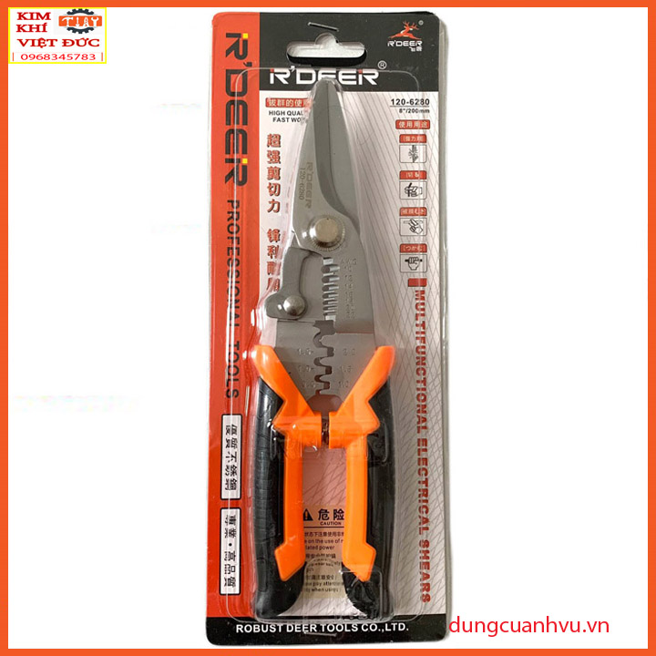 Kìm tuốt dây đa năng chính hãng R'DEER