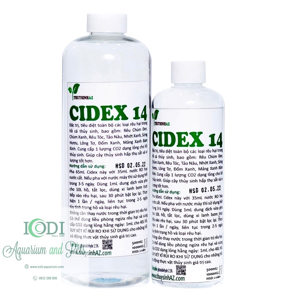 Diệt rêu hại thủy sinh cidex 14