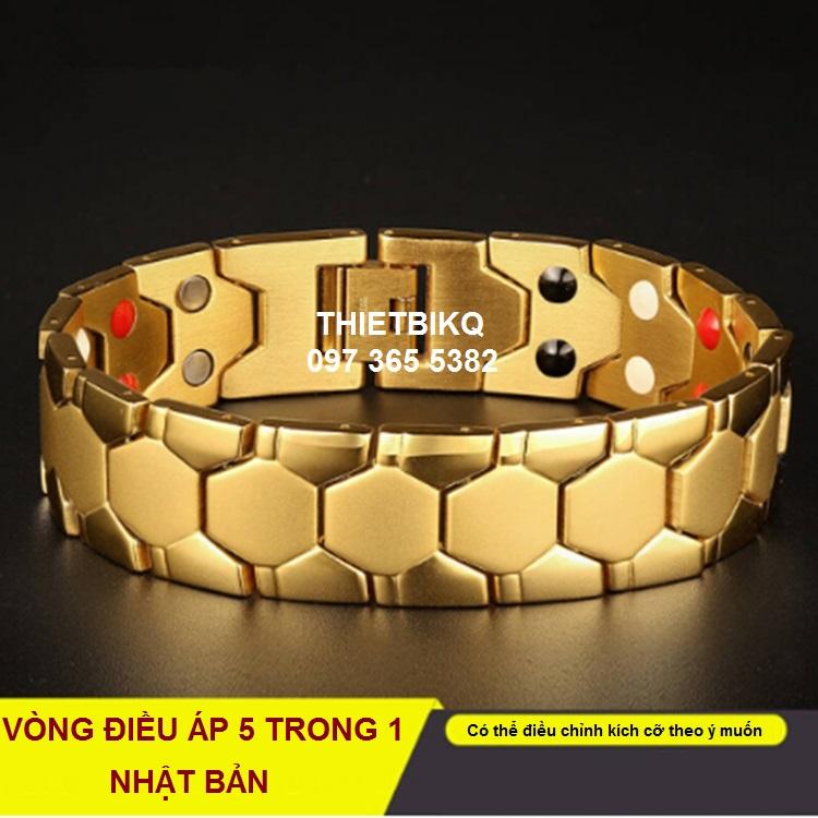 Vòng tay điều hòa huyết áp cao Nhật Bản 5 trong 1 Nam