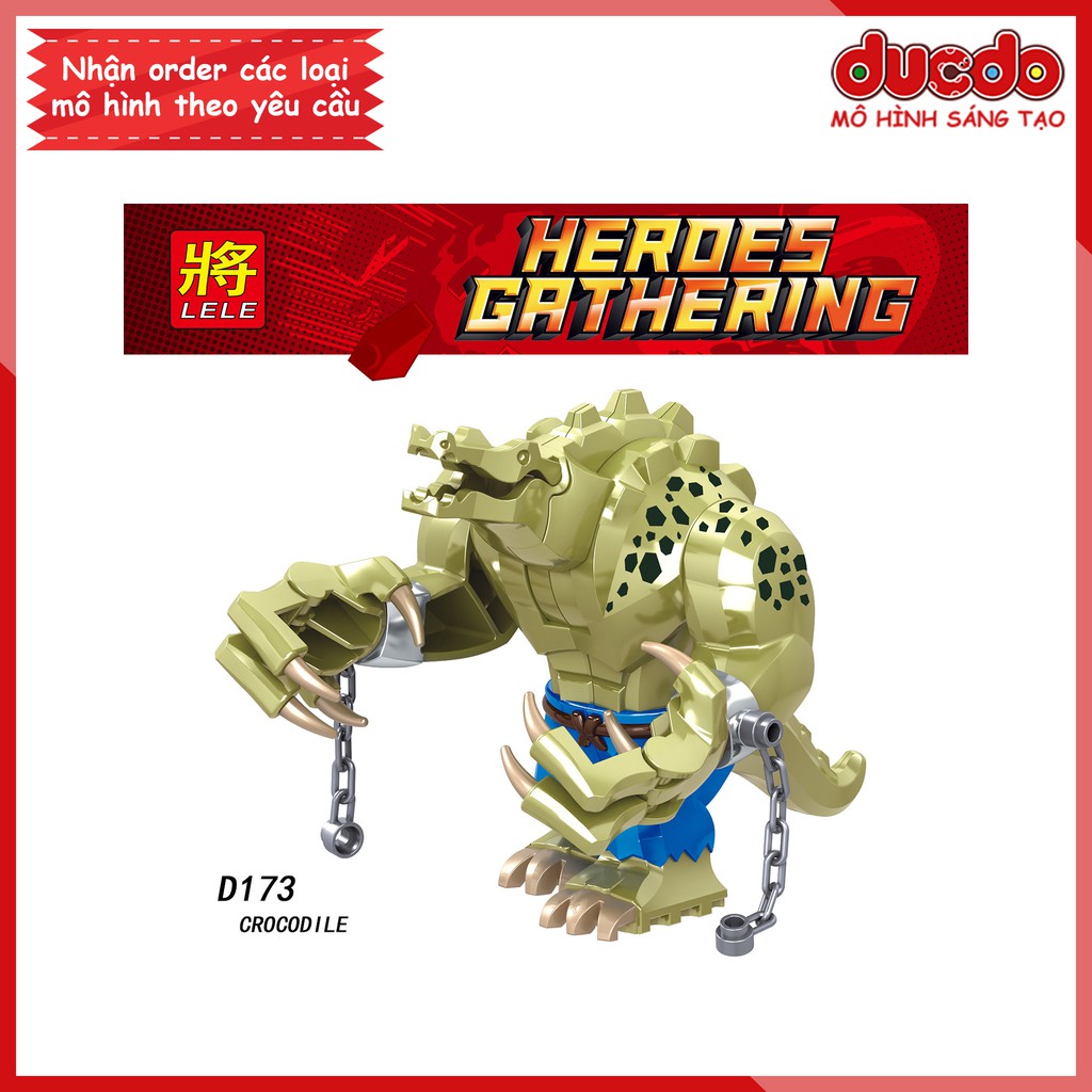 Bigfig cá sấu sát thủ Killer Croc - Đồ chơi Lắp ghép Xếp hình Mini Minifigures Big Fig Iron Man PG1865 LeLe D173