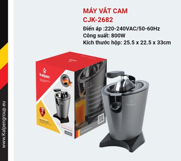 Máy vắt cam kalpen 2682 thương hiệu đức- công suất 800w- vắt cam tự động bh 24 tháng