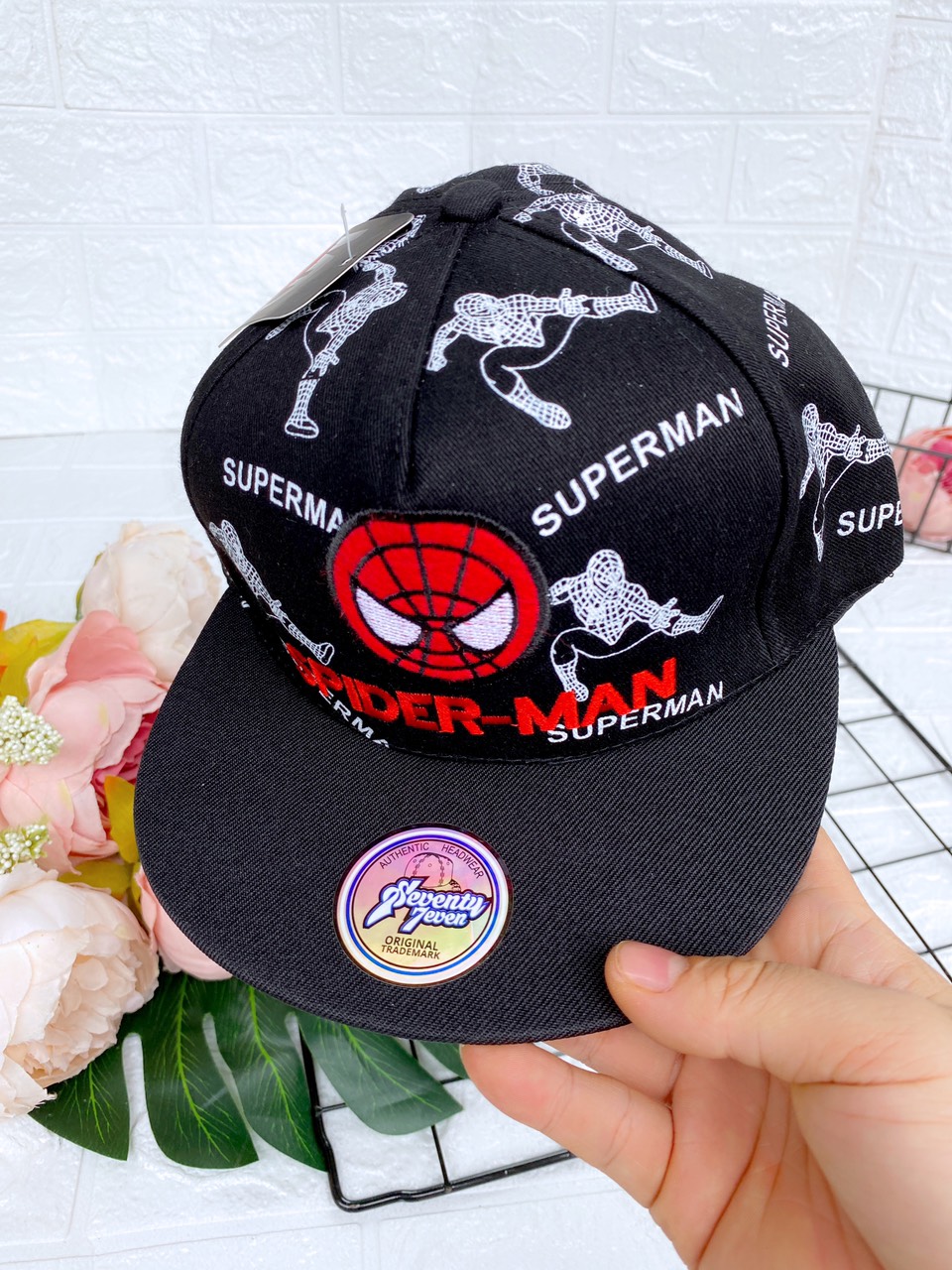 MŨ LƯỠI TRAI HIHOP SIÊU NHÂN NHỆN