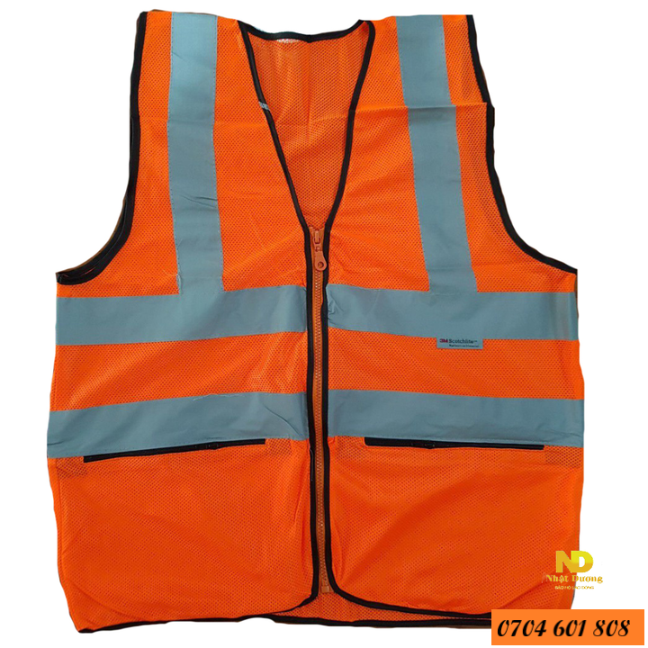 Áo Lưới Phản Quang Có Dây Kéo Loại Cao Cấp