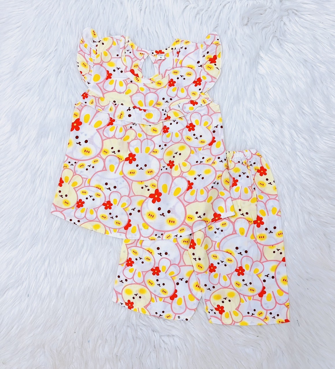 Bộ tole, lanh bé gái tay/ Mẫu tay cánh tiên, quần lửng/ Size 6-2XL cho bé 13 - 50 kg/ Chất tole lanh 2 da loại 1, hàng gia công tại shop