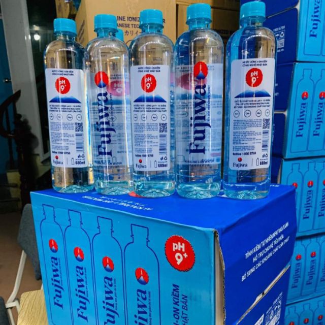 Nước ion kiềm Fujiwa Nhật bản 680ml thùng 20 chai