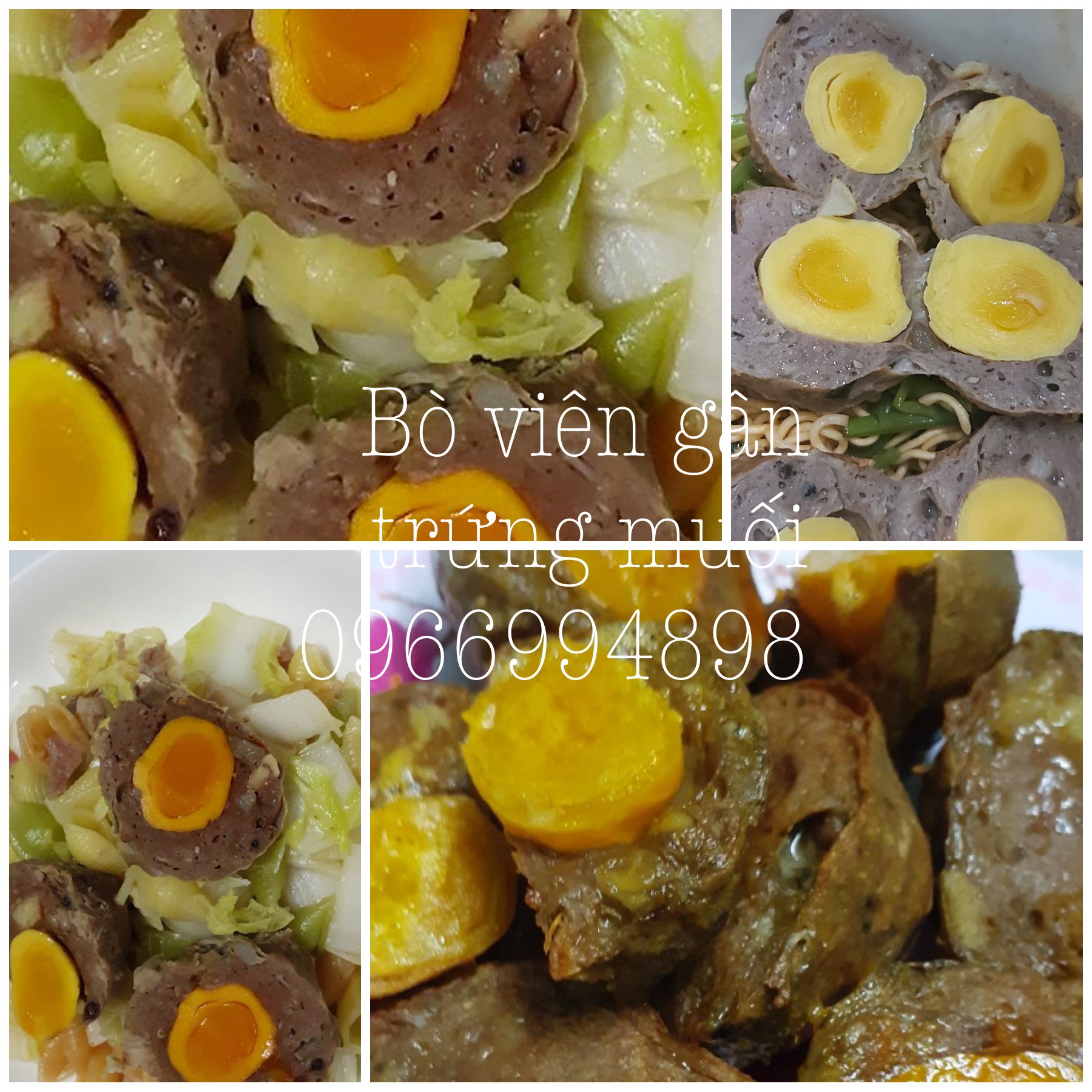 Bò viên gân Trứng muối Châu Đốc 1kg