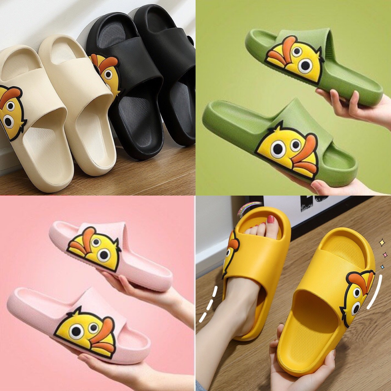 Dép bánh mỳ độn đế HÌNH VỊT đế đúc siêu nhẹ chống trượt MSP2061