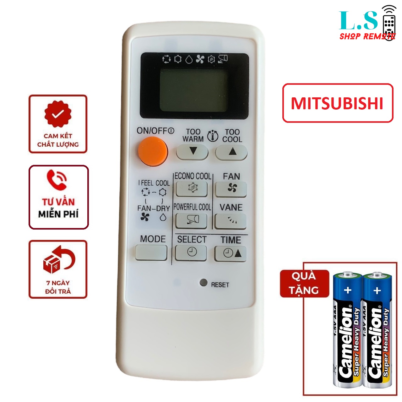 Điều khiển điều hoà Mitsubishi 2 chiều mặt đen, remote máy lạnh mítubishi electric, mot, bấm từ xa điều hoà mitsu 9000btu 12000btu
