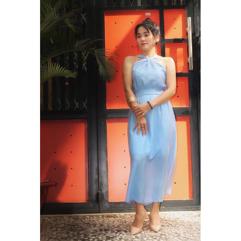 Đầm voan maxi sale lẻ size