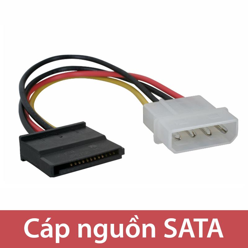 Cáp nguồn ổ cứng ata sang sata - dây nguồn ổ cứng sata từ 4pin ide ra sata 20cm