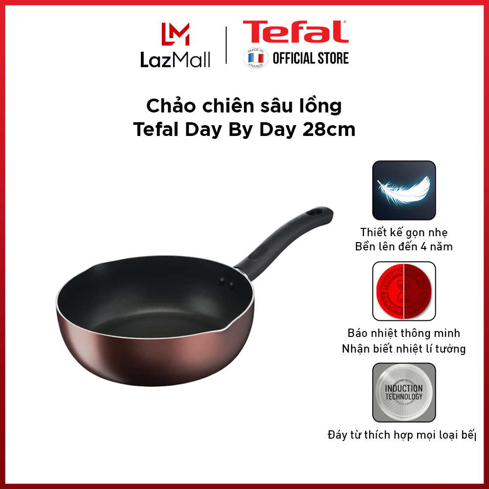 Chảo chiên sâu lồng Tefal Day By Day 28cm