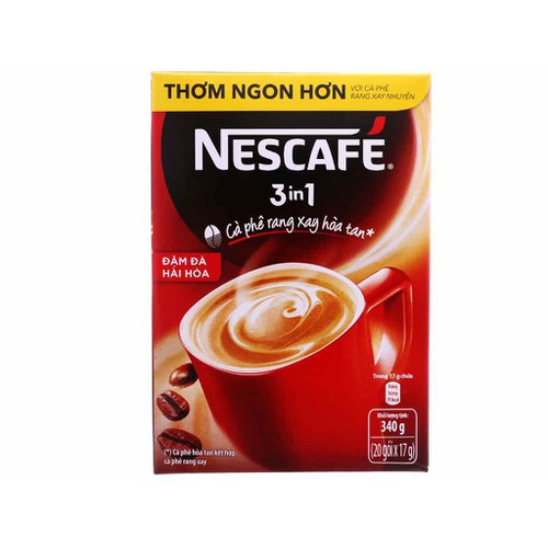 Bịch nescafé 3in1 rang xay hoà tan đậm đà hài hòa - bịch 20 gói x 17g