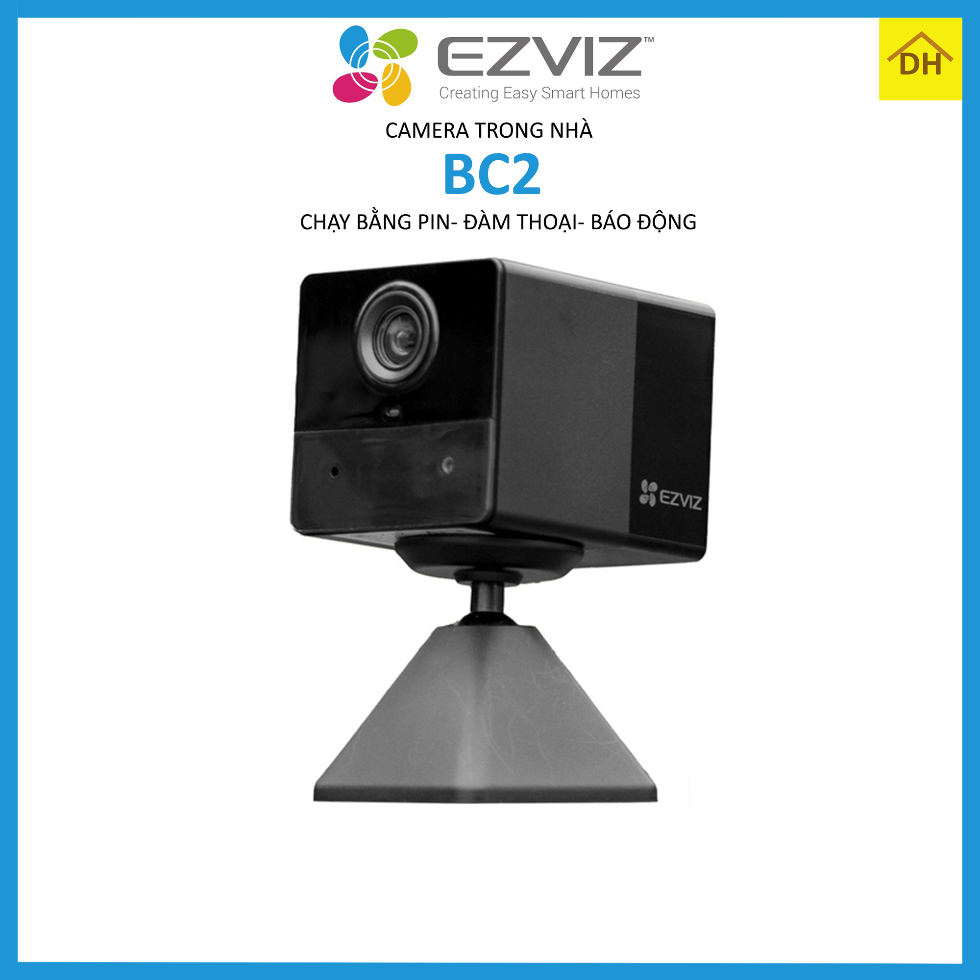 Camera ezviz bc2 fhd 1080p chạy bằng pin- đàm thoại 2 chiều- wifi trong nhà chính hãng