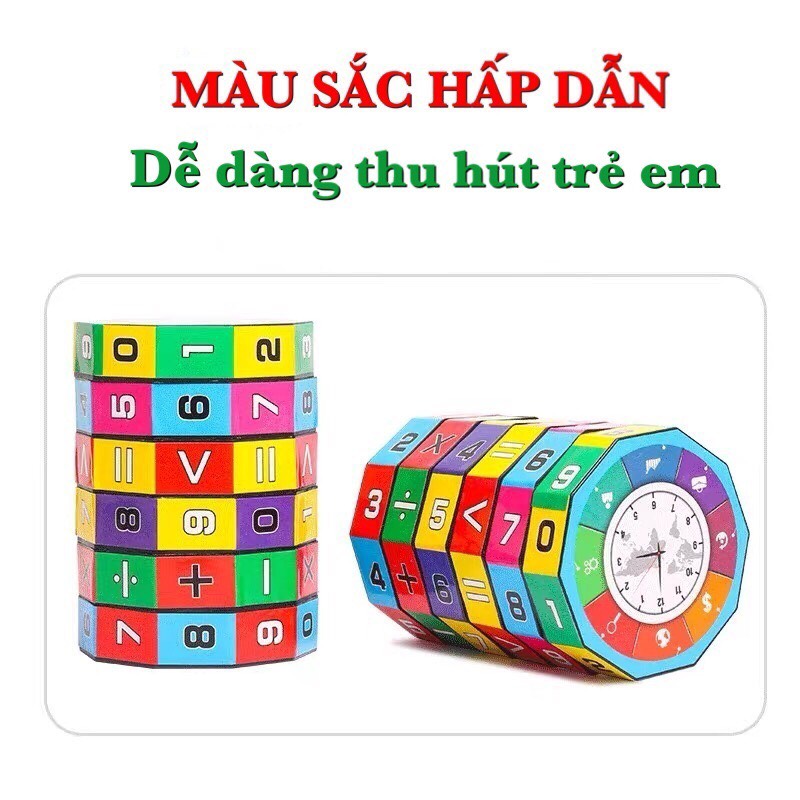 Đồ chơi trẻ em rubic toán học phát triển khả năng tính toán kích thích tư duy trí não phát triển cho bé từ 4 đến 8 tuổi 4