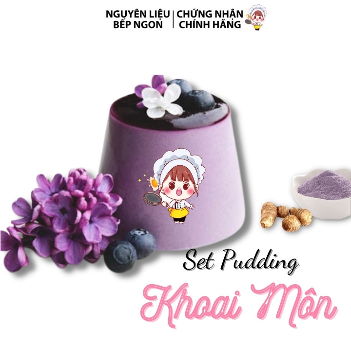 Pudding khoai môn chuẩn vị - nguyên liệu bếp ngon
