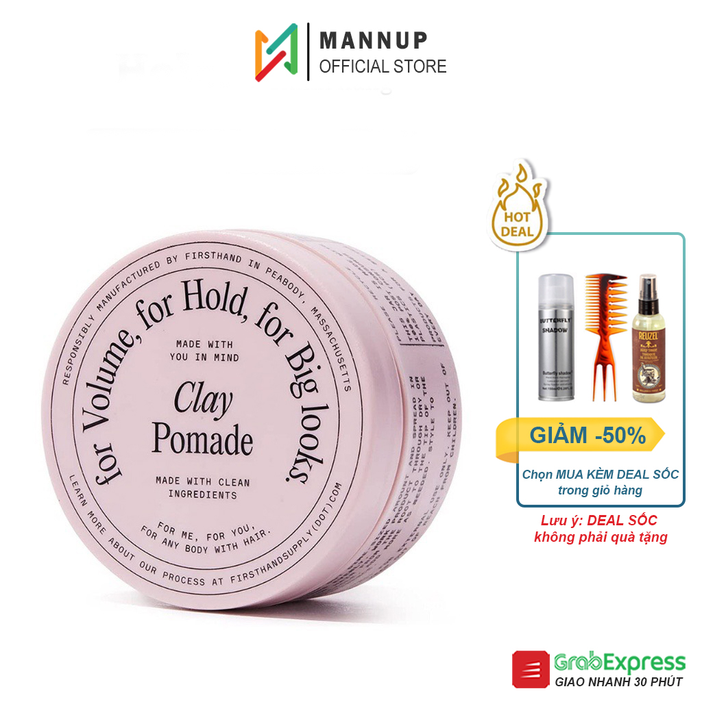 Sáp Vuốt Tóc FirstHand Clay Pomade 88ml
