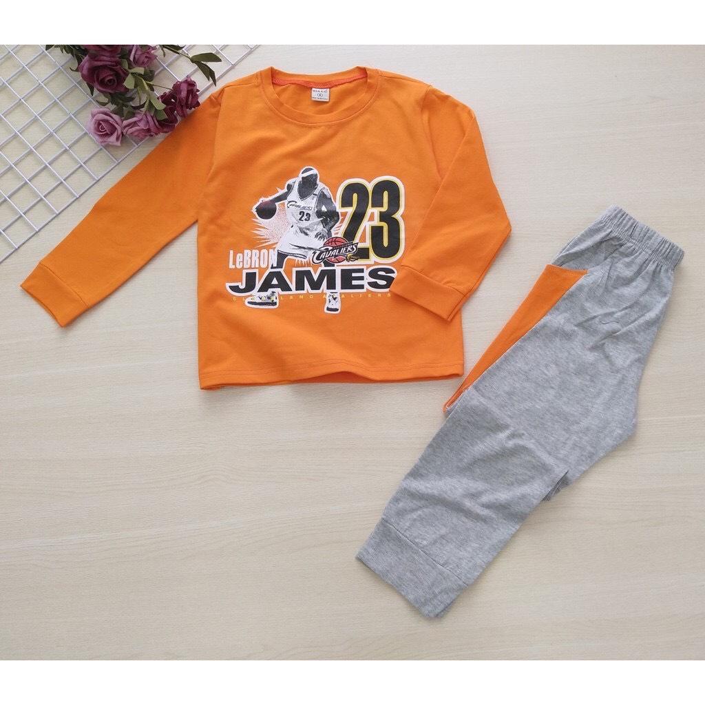 Bộ thun tay dài bé trai size đại từ 20-35kg