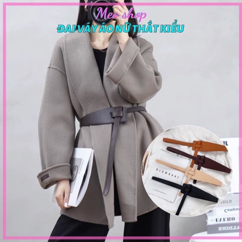Đai váy nữ da sang chảnh ĐV007 - Dây đai nịt váy áo khoác kiểu Hàn Quốc tiểu thư nịt áo khoác blazer vest dạ