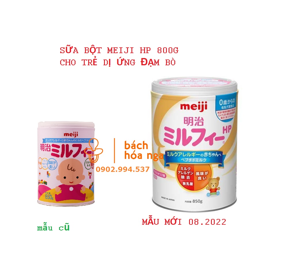 Sữa meiji hp mirufi cho bé dị ứng đạm bò lon 800g