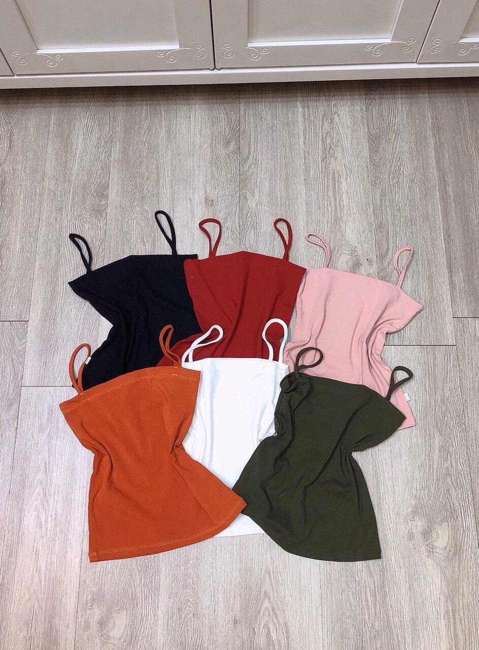 ÁO 2 DÂY TV TRƠN NỮ NHIỀU MÀU - ÁO THUN NỮ - ÁO HAI DÂY TRƠN - ÁO NỮ - CAROTSHOP