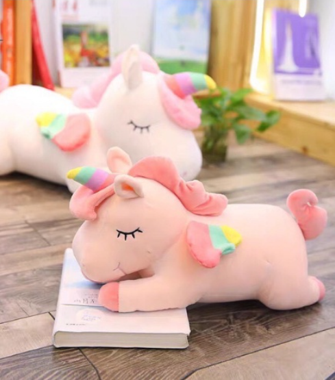 Gấu Bông Ngựa Pony Một Sừng - Kỳ Lân Unicorn màu hồng