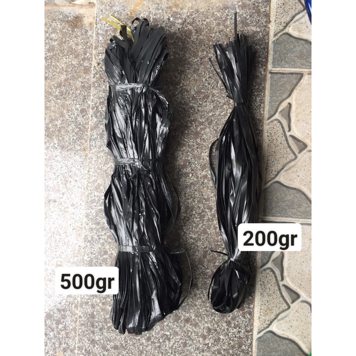 Bó dây nilon đen cột hàng hóa, buộc cây 500gram