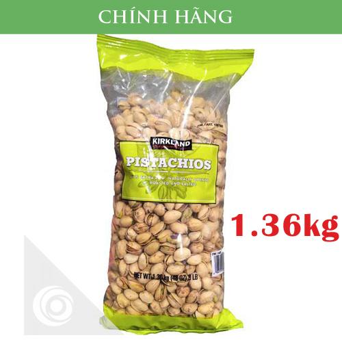 Hạt dẻ cười Kirkland Signature Pistachios hàng nhập từ Mỹ gói 1.36kg