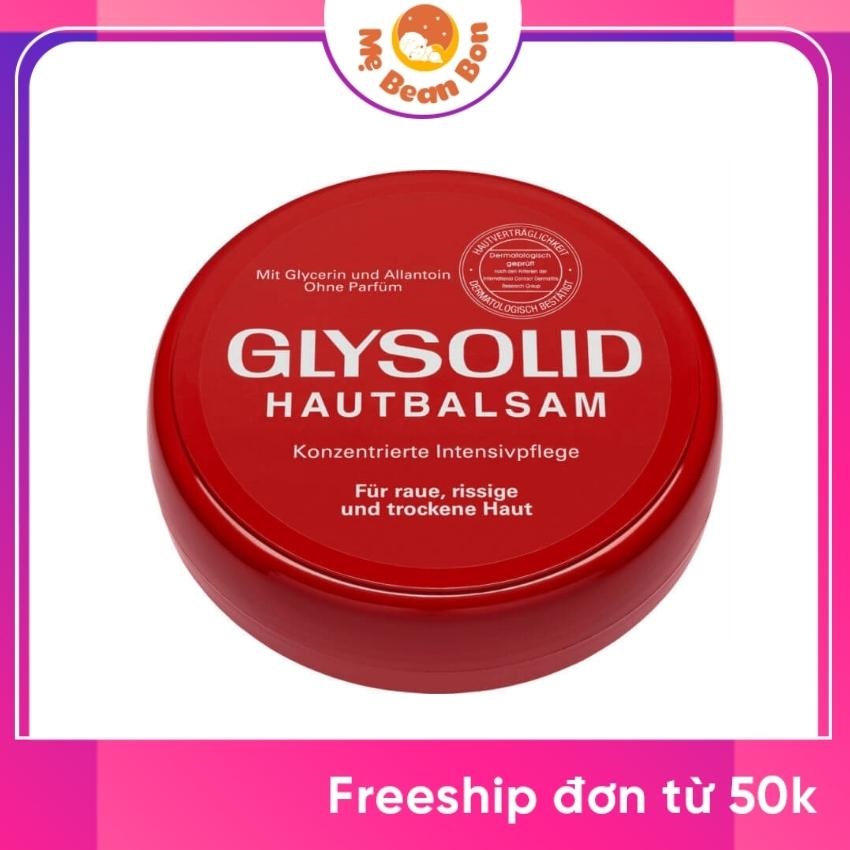 Kem Nẻ Glysolid Hautbalsam 100 ml của Đức cho da sừng, tróc vảy, nứt gót chân do thời tiết hanh khô mùa hè, cũng như buốt lạnh vào mùa đông