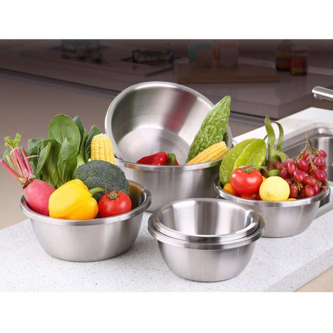[HCM]Thau Trộn Inox Cao Cấp size 26 To  Inox Cao Cấp 100% - Thành Dày - Bóng - Đẹp.