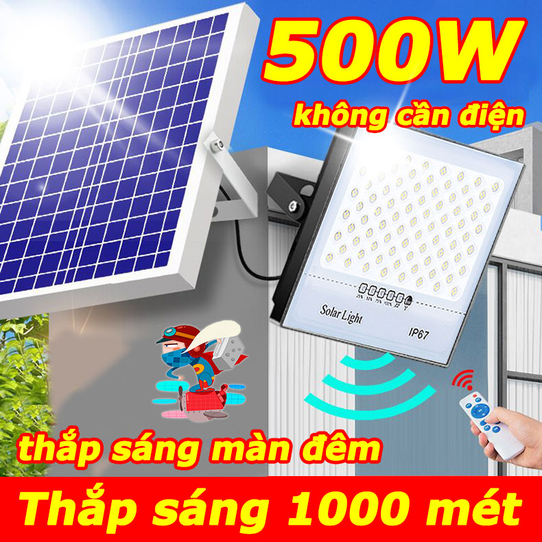 Năng lượng mặt trời 1000㎡ nổ sáng thắp sáng màn đêm đèn năng lượng mặt trời Kích thước bảng 35x70cm 100w 300w 500w đèn năng lượng mặt trời trong nhà choá đèn năng lượng mặt trời Đèn năng lượng mặt trời ngoài trời ngoài trời chống mưa và chống sét