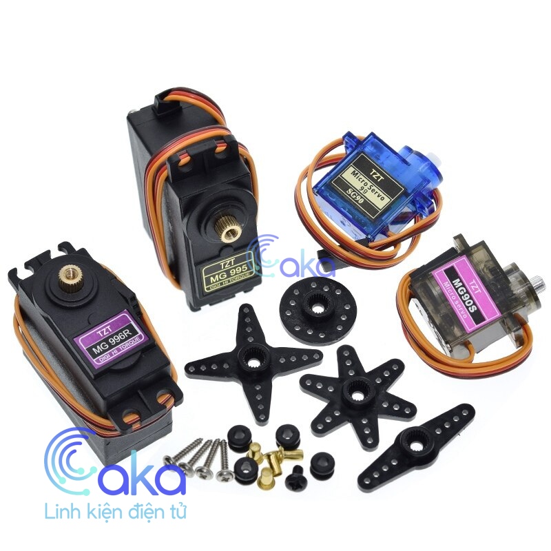SG90 MG90S MG995 MG996 Động cơ servo hộp số cho mô hình máy bay thuyền arduino tự làm cánh tay robot