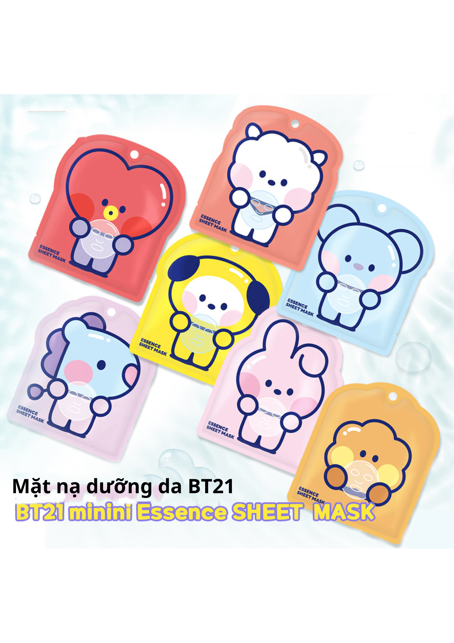 Mặt nạ dưỡng da bt21 essence sheet mask 25g