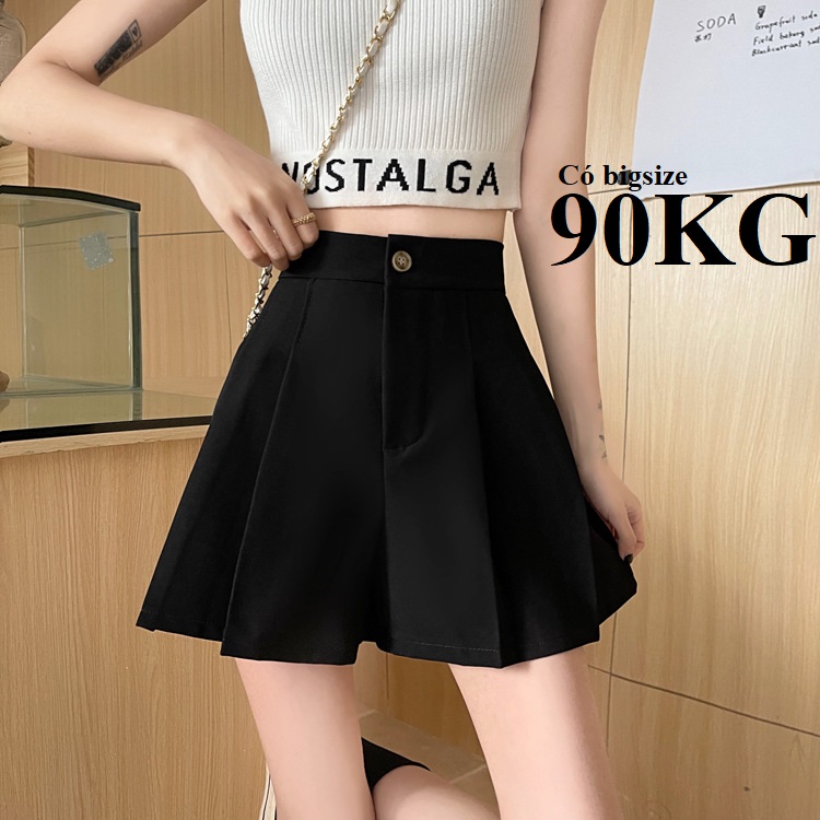 Quần short ly phồng chun sau, có bigsize 90kg, vải tuyết mưa cao cấp