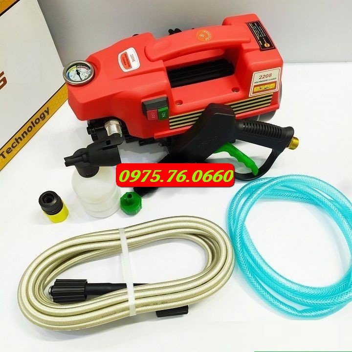 [HCM]MÁY BƠM RỬA XE MINI GIA ĐÌNH - MÁY RỬA XE GIA ĐÌNH GIÁ RẺ - MÁY RỬA XE BIGTOOLS E1 (TẶNG BÌNH BỌT TUYẾT)
