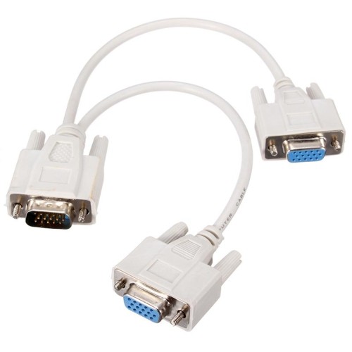 Cáp chia VGA 1 ra 2 dài 20cm gắn cho máy tính, laptop để thêm màn hình
