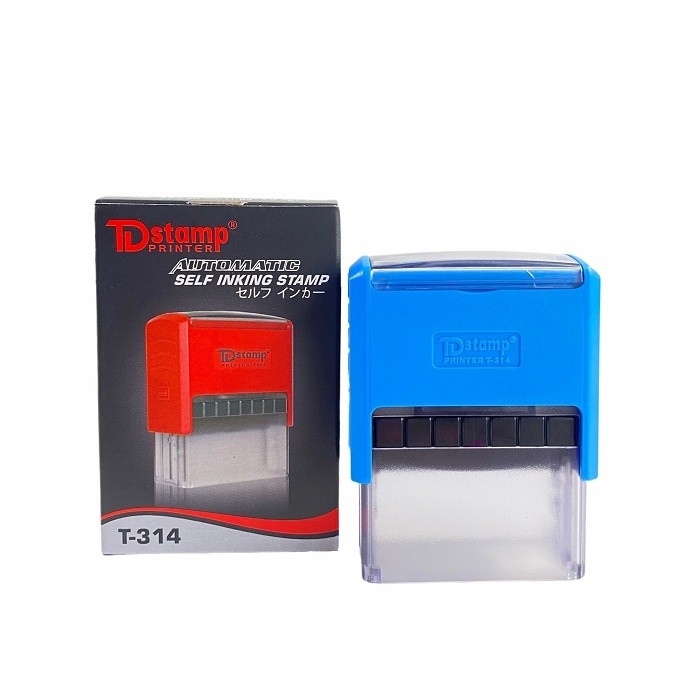 Combo 6 dấu - khắc theo yêu cầu - dấu td stamp t314 - kích thước 18x47 mm
