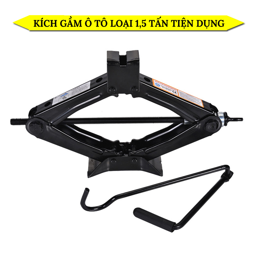 Kích gầm ô tô loại 1,5 tấn có đòn bẩy tiện dụng