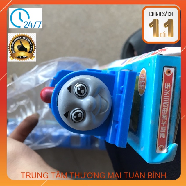 (Tặng Pin) Đồ chơi Đoàn tàu chạy pin có đèn có nhạc vui nhộn cho các bé - FREE SHIP TỪ 50K