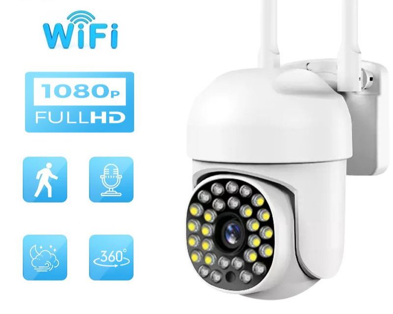 Camera Wifi 5.0mp Yoosee PTZ 36 LED Có Màu 2 Mắt Xem Quan Sát Rõ Ngày Và Đêm Xoay 360 Độ