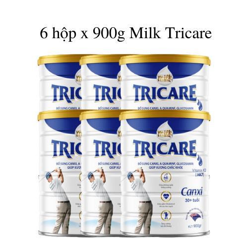 Combo 6 hộp sữa Milk Tricare 900g