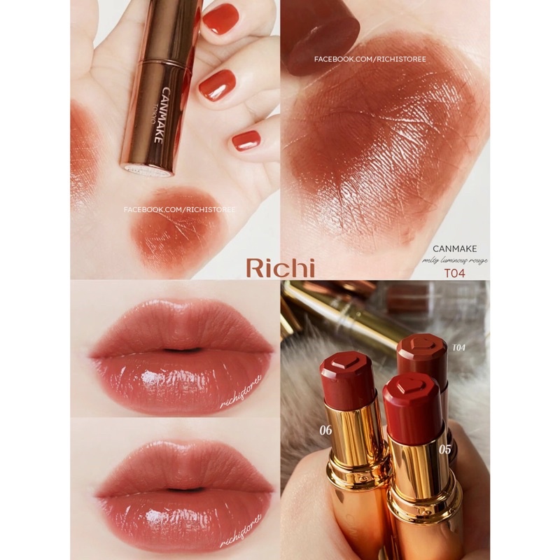 Son dưỡng canmake melty luminous rouge 03 04 05 06 t04