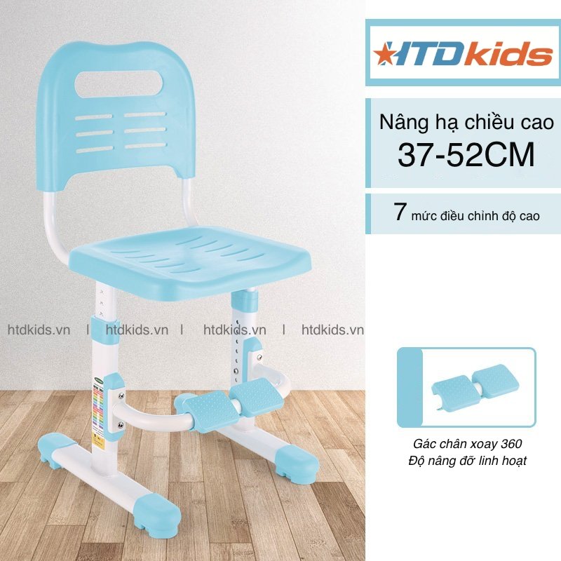 Ghế học sinh thông minh tăng giảm chiều cao có gác chân chuẩn tư thế siêu rẻ