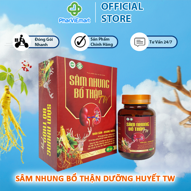Sâm nhung bổ thận tw bổ thận dưỡng huyết