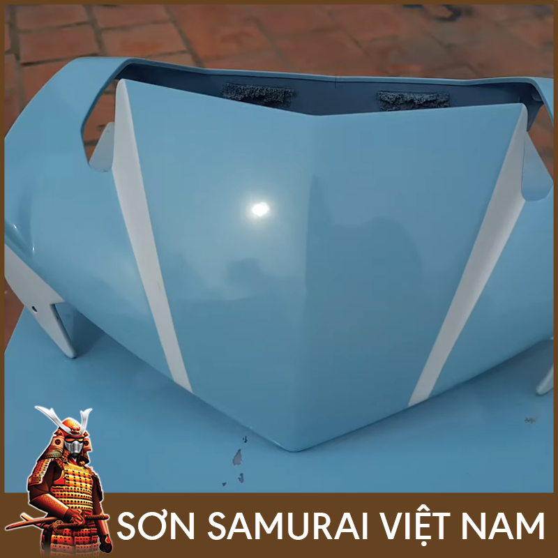 Chai sơn samurai màu xanh 164