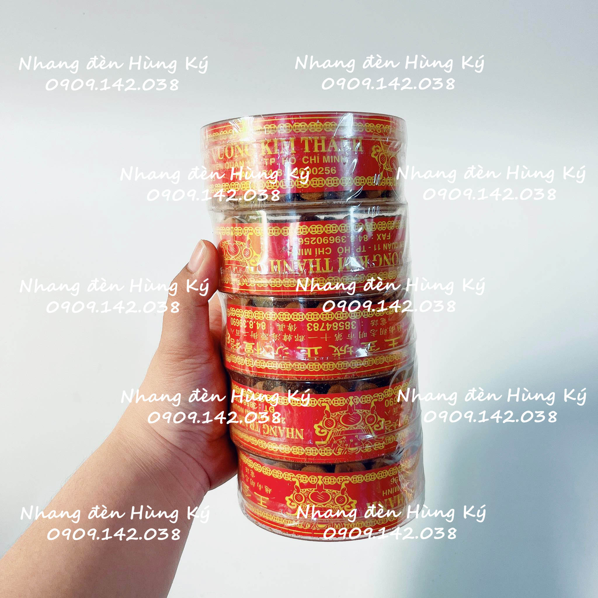 {Lốc 5 hộp} Nhang trầm viên hiệu Vương Kim Thành
