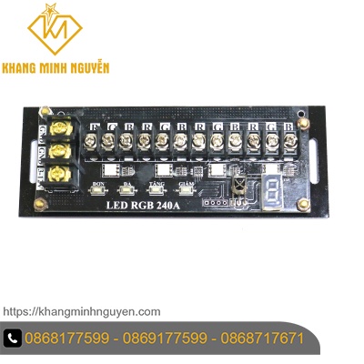 Mạch điều khiển LED RGB 7 màu 240A chính hãng One Led, mạch điều khiển hiệu ứng đèn led 5V-12V dùng cho bảng hiệu