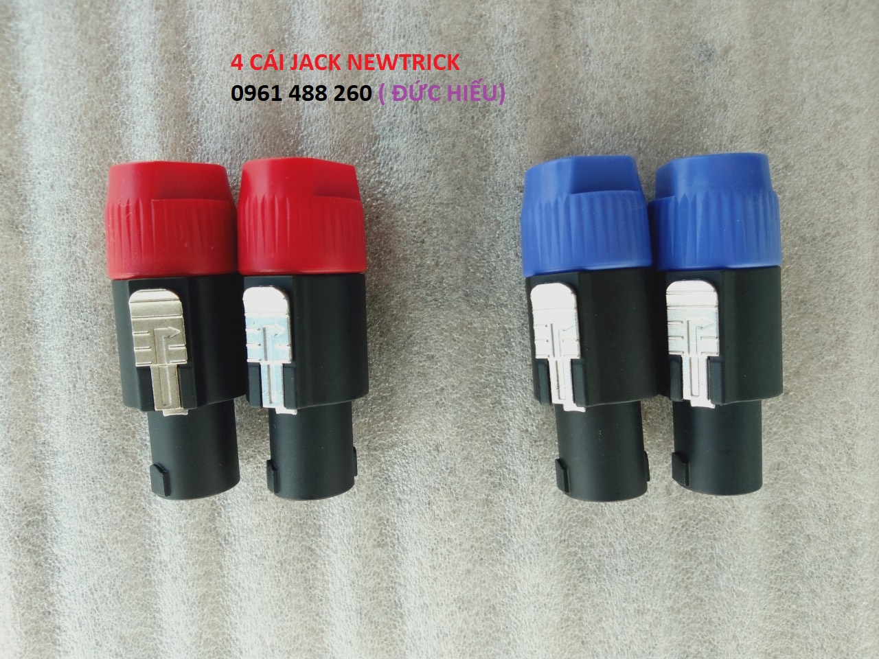 Jack neutrik - bộ 4 cái - dắc cắm thùng loa