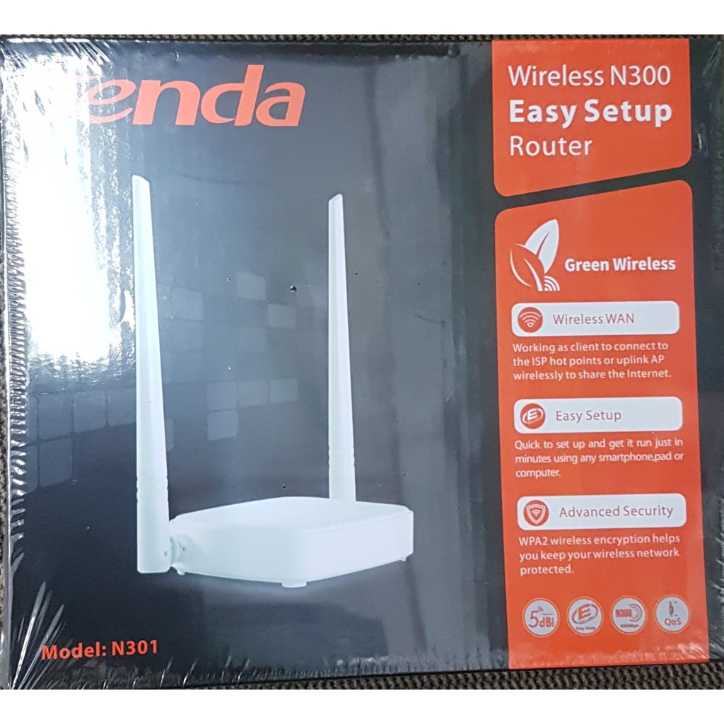 Bộ phát wifi tenda 301- 2 râu 300mb
